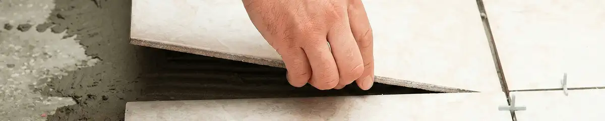 Professional installing ceramic tile floors in Rockford, IL